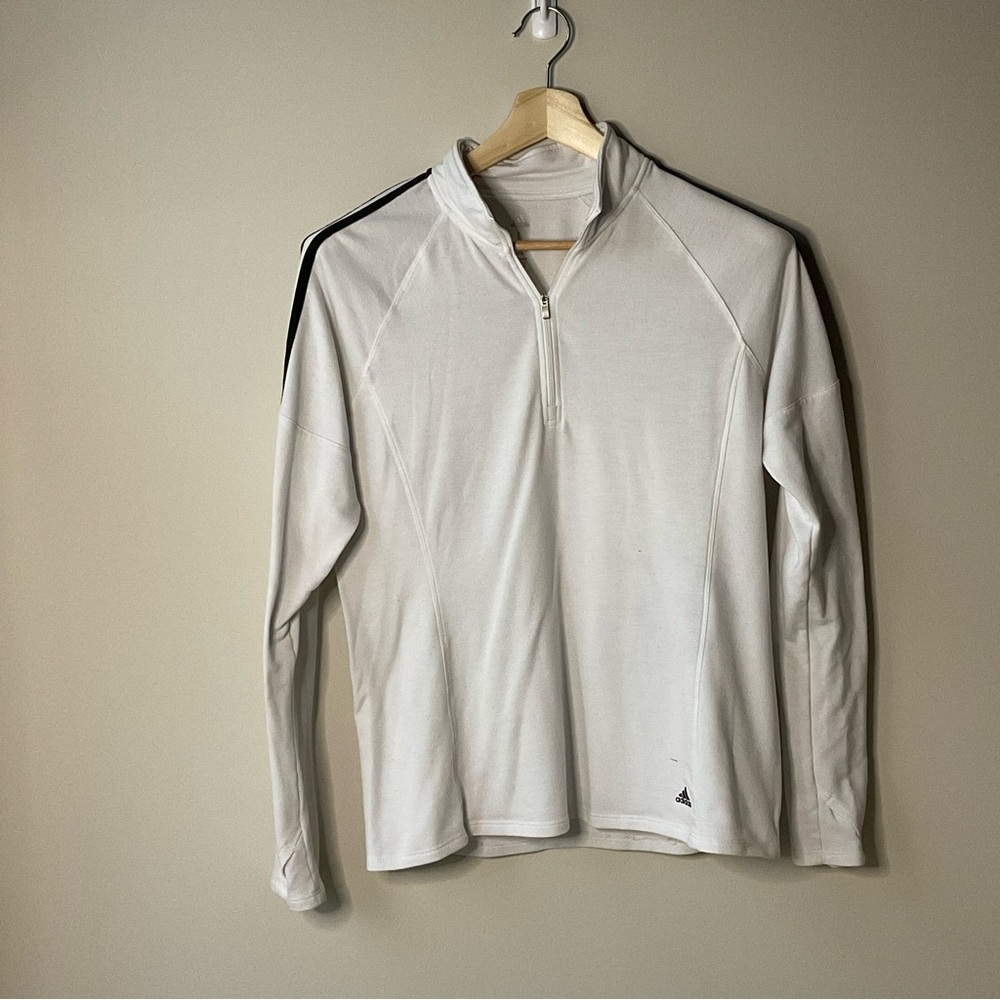 Adidas Golf Long Sleeve White Shirt Large